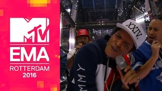 Bruno Mars – 24K Magic from the 2016 MTV EMAs Official Live Performance [upl. by Nommad]