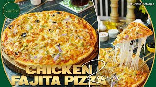 Chicken Fajita Pizza Recipe by SuperChef [upl. by Gunnar]