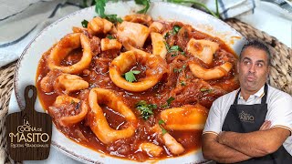 Calamares encebollados con una salsa increíble [upl. by Slosberg]