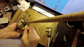 How to Model Ship Working on the masts rigging and canon ball boxes [upl. by Fineberg256]