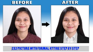 2x2 With Formal attire  PHOTOSHOP TUTORIAL  Tagalog sub [upl. by Jochbed]