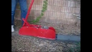 Curb Machine Making Cement Concrete Landscape Edging Borders [upl. by Gifford]