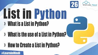 How to Create List in Python  List Complete Tutorial for Beginners [upl. by Pablo]