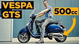 VESPA GTS Sport mit 500 ccm Motor [upl. by Hwu]