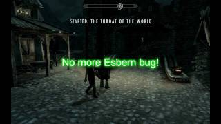 Skyrim  How to fix Esbern bug [upl. by Heddie729]