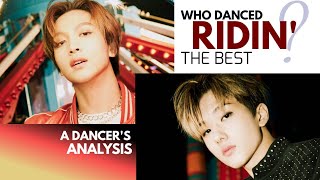 Who danced NCT DREAM RIDIN the best A Dancers Analysis [upl. by Nosduj470]