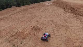 Arrma Vorteks 3s BLX Construction Site Bash Proline Badlands MX28 Belted First Run [upl. by Karlotte]