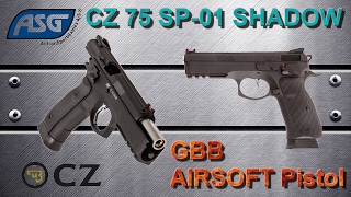 AIRSOFT Review N°84  CZ SP01 SHADOW  GBB  ASG  KJ Works [upl. by Aikin]