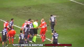 BARINAPOLI 02 GOAL LAVEZZI AZIONE COMPLETA E RISSA 230111mpg [upl. by Atteras65]