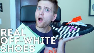 LEGIT OFFWHITE VULCANIZED SNEAKERS  How to tell  unboxing these luxe skateinspired shoes [upl. by Amjan]