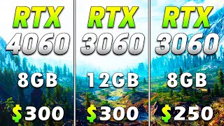 RTX 4060 8GB vs RTX 3060 12GB vs RTX 3060 8GB  PC Gameplay Benchmark Tested [upl. by Joete373]