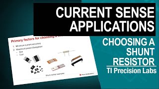 How to choose a shunt resistor [upl. by Parfitt238]