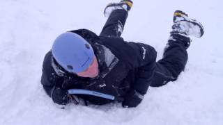 Winter Essentials How to perform an ice axe self arrest [upl. by Silvers]