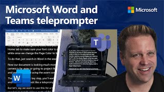 How to use Microsoft Word and Teams as a teleprompter for presentations [upl. by Selda]