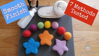 NEEDLE FELTING A SMOOTH FINISH  How To Get Fuzz Free  7 Methods  Needle Felting Tips amp Advice [upl. by Atiluap]