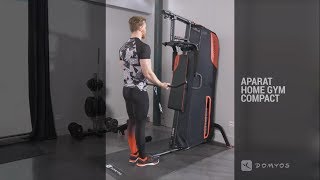 Aparat Multifunctional Home Gym Compact  Domyos by Decathlon Romania [upl. by Etiragram]