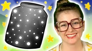 DIY Night Light STAR JAR  Arts and Crafts w Crafty Carol [upl. by Einobe]