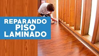 ¿Cómo reparar un piso laminado húmedo [upl. by Loralie]