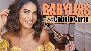 Tutorial BABYLISS no Cabelo mais Curto LongBob [upl. by Kline]