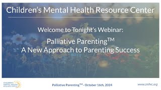 CMHRCs Palliative Parenting An Introduction [upl. by Inacana]