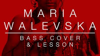 Litfiba  MARIA WALEVSKA 1986  Bass Cover  Lesson [upl. by Paine]