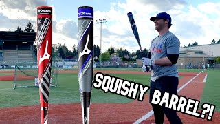 Hitting with the MIZUNO MAXCOR squishy barrel  BBCOR Baseball Bat Review [upl. by Appledorf548]