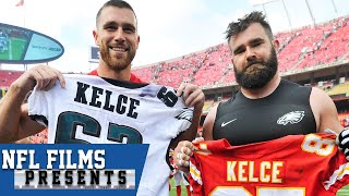 Jason and Travis Kelce Close Brothers Who are Both Different and Alike  NFL Films Presents [upl. by Lisbeth478]