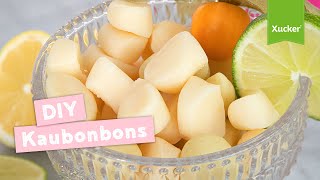 Kaubonbons selber machen  Rezept OHNE ZUCKER  DIY Fruchtgummis [upl. by Ivor]