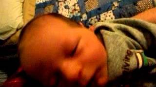 Newborn Baby Gets Scared By Puppy Bark [upl. by Malkah]