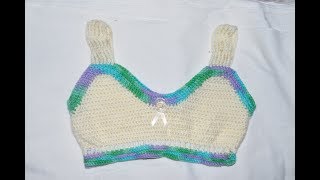 Corpiño o top para niñas how to crochet a TOP for girls [upl. by Hashim]