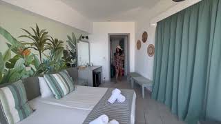 STAY HOTEL ROOM TOUR IN RHODES GREEECE [upl. by Aleiram585]