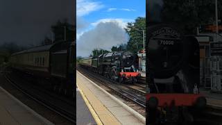 British Mainline Steam Locomotive at Speed [upl. by Dorej]