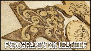 Leather Burning tutorial for beginners  Leathercraft Tutorial  Pyrography  Leather Burning Tool [upl. by Aitnas765]