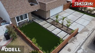 Finished Product Complete Turf installation DIY [upl. by Rodenhouse]