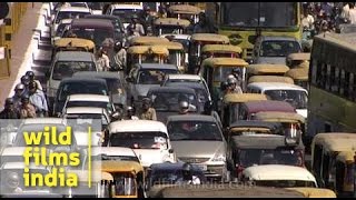 Massive traffic jam in New Delhi [upl. by Miguela]