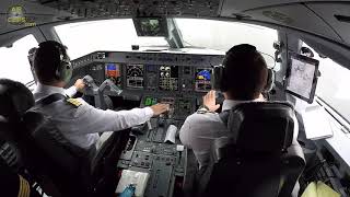 STUNNING Embraer 190 Cockpit Takeoff from Baku to Mineralnye Vody AirClips [upl. by Zahara101]