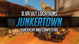 JUNKERTOWN  DVa Ult Locations  Overwatch [upl. by Waal]