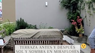 ✅Techos para Terrazas Mira la transformación de esta Terraza con el Sol y Sombra de Madera 💗 [upl. by Hedley]