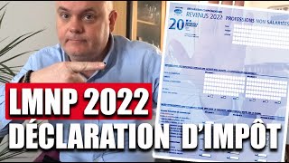 Comment faire sa déclaration dimpôt immobilier en LMNP pour 2022 [upl. by Ecaroh]