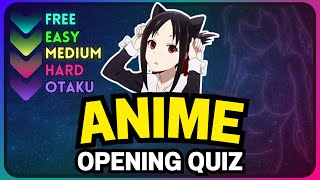 ANIME OPENING QUIZ  50 Legendary Songs Very Easy  Otaku [upl. by Anilah]