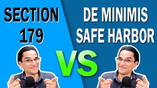 What Is The Difference Between Section 179 and the De Minimis Safe Harbor [upl. by Deeanne]