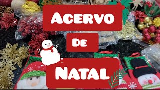 DECORAÇÃO DE NATALMEU ACERVO [upl. by Sudnak715]