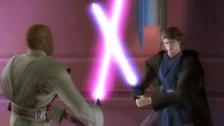 Anakin Skywalker vs Mace Windu  Star Wars Episode III Revenge of the Sith [upl. by Bryner]