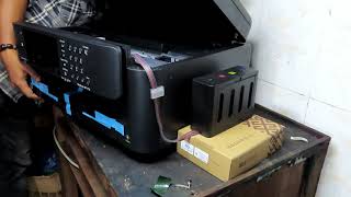 Epson Workforce wf7715 installation CISS system ink [upl. by Bertina]