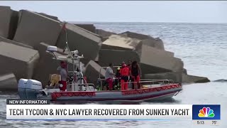 Tech tycoon and NYC lawyer recovered from sunken yacht [upl. by Harsho]