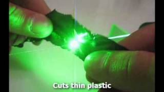 200mW Focusable Green Laser from BudgetGadgets [upl. by Shanon]