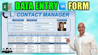 How To Create An Excel Data Entry Form WITHOUT A UserForm [upl. by Brott]