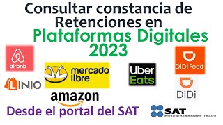 Consultar Constancia de Retenciones  SAT 2022 [upl. by Itirp]