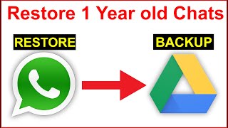 How to Restore WhatsApp Chat Backup GOOGLE DRIVE [upl. by Zerimar490]