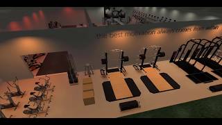 Tour of a gym  3D interior design of a fitness club created with Ecdesign [upl. by Oliva]